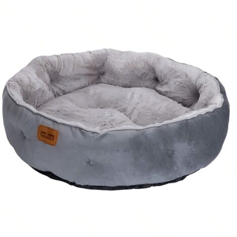 Panier rond en forme de donut pour chiens et chats, rembourré, antidérapant, Nobleza