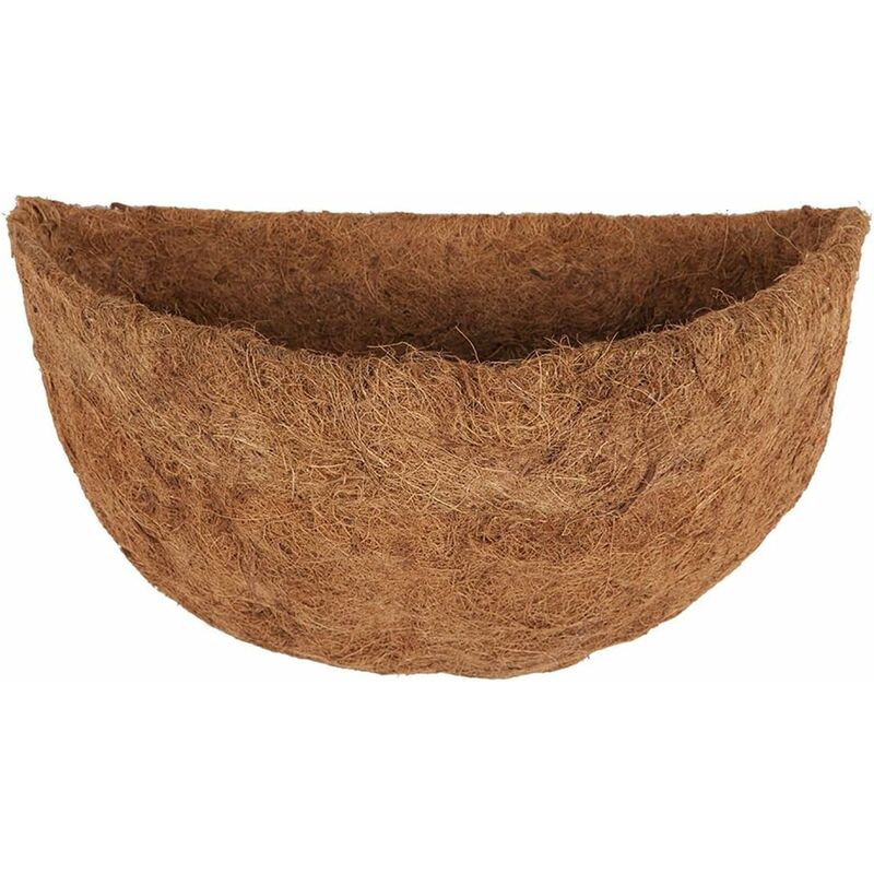 Panier Rond en Noix de Coco, Doublure en Noix de Coco pour jardinières, Pot de Fleur en Fibre de Coco de Remplacement Naturel, Panier à Fleurs