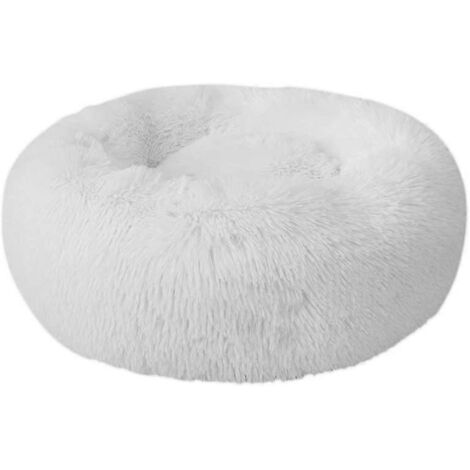 Panier rond en peluche pour chiens et chats, panier en forme de donut pour chats