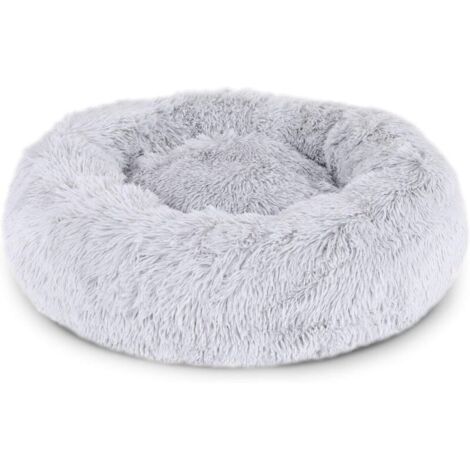 Panier rond pour chien coussin pour chat panier donut Ø 50 cm (M) Gris clair
