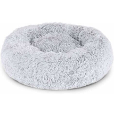 Panier rond pour chien coussin pour chat panier donut Ø 50 cm (M) Gris clair