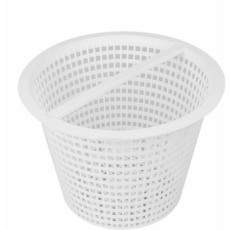 Panier rond pour skimmer de piscine 18,5 cm – Plastique ABS blanc – Compatible avec skimmers Hayward – Filtration efficace - SKX16000C
