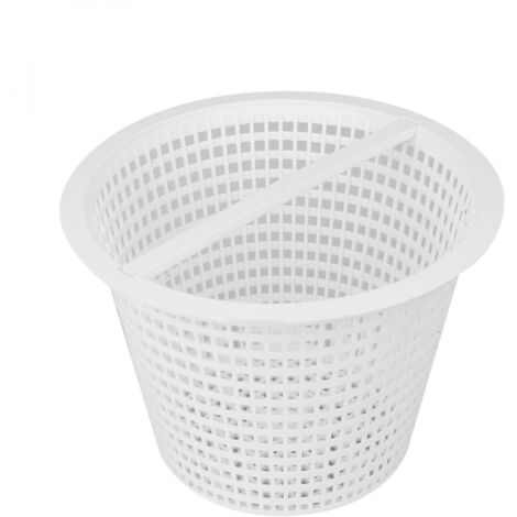 Panier rond pour skimmer de piscine 18,5 cm – Plastique ABS blanc – Compatible avec skimmers Hayward – Filtration efficace - SKX16000C