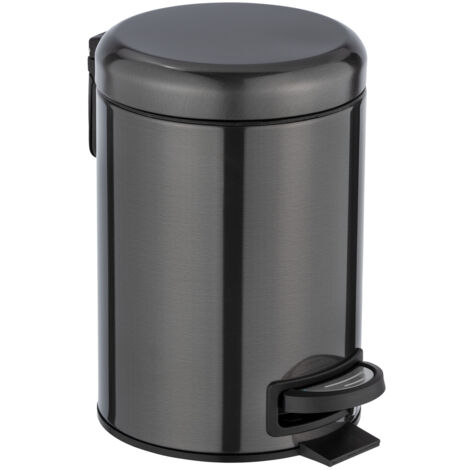 Panier salle de bain LEMAN, anthracite mat, 3 L, WENKO