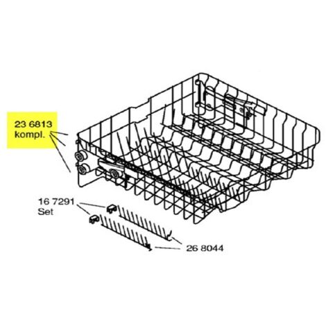 PANIER SUPERIEUR DE LAVE VAISSELLE pour LAVE VAISSELLE...