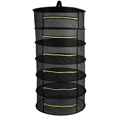 Panier suspendu 6 couches SANLIN BEANS pour séchage d\'herbes avec filet de séchage et fermeture éclair
