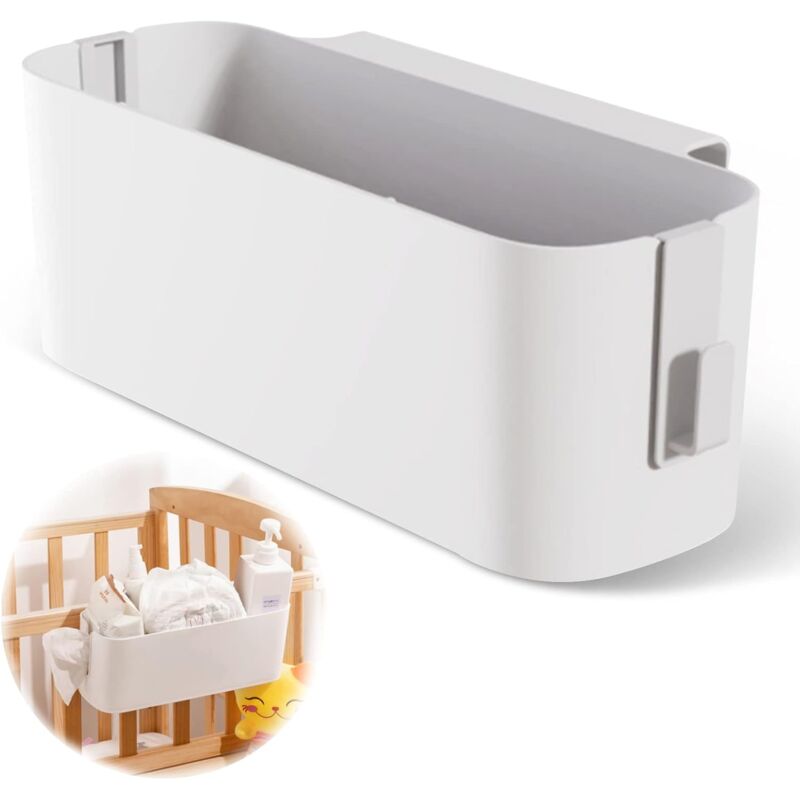 Jusch - Panier Suspendu de Rangement de Chevet,Multifonction Boîte de Rangement à Suspendre,Organisateur de Lit Suspendu