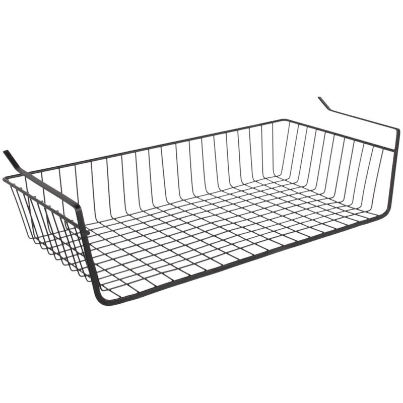 Altobuy - Panier Suspendu L56cm en Métal Filaire Noir