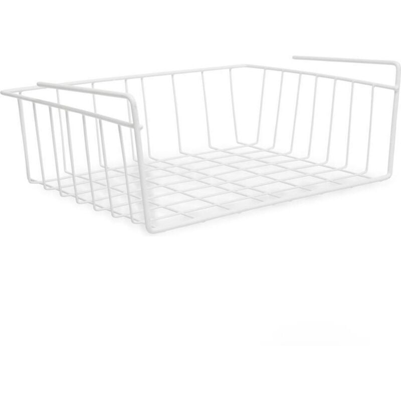 Panier suspendu Metaltex 40x26x14 cm Blanc/Métal