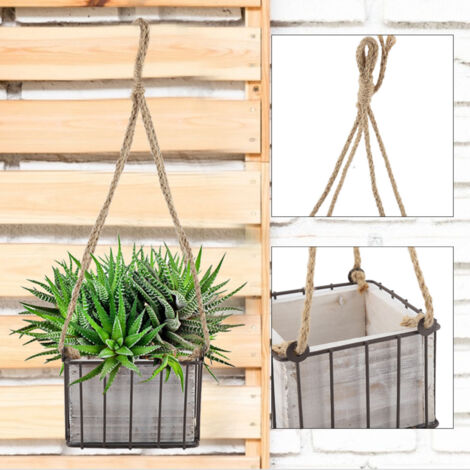 Panier Suspendu pour Plantes Décoratif - Pot de Fleurs Murale Jardin