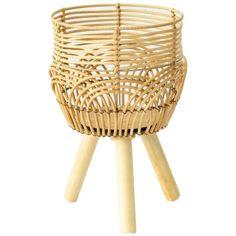 Panier tress sur pieds pot de fleurs original panier de S