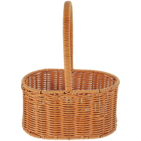 Panier tressé, panier de rangement, panier cadeau, panier à fleurs tressé, panier de pique-nique