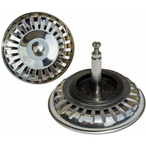 Panier universel 7,6 cm (Ø80 mm) (Ø80 mm), pour évier excentrique / inox