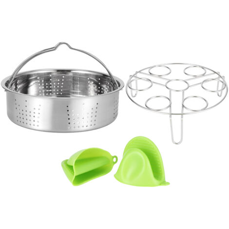 Panier vapeur et support à œufs pour autocuiseur et friteuse électrique - Accessoire cuisine