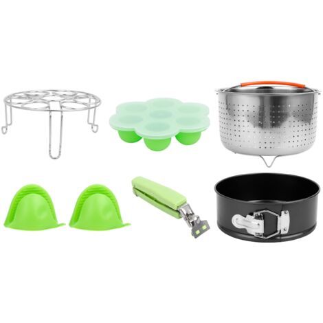 Panier vapeur pour cuisson saine, support à œufs et moules à gâteau - Accessoire complet pour autocuiseur
