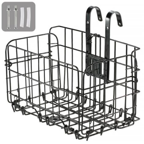 Panier vélo pliable RESUXI - Noir - Grande capacité et installation rapide