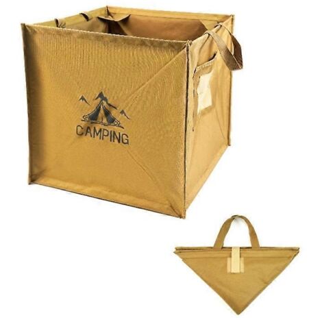 Panière de pique-nique pliable, boîte de rangement extérieur légère, poubelle pliante pour camping, conteneur de transport pratique et robuste.