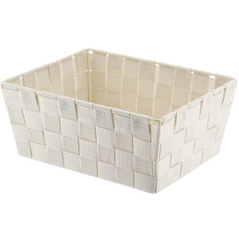 Paniere dressing polyester l19,5xp25xh10,5 cm - ivoire - Tendance