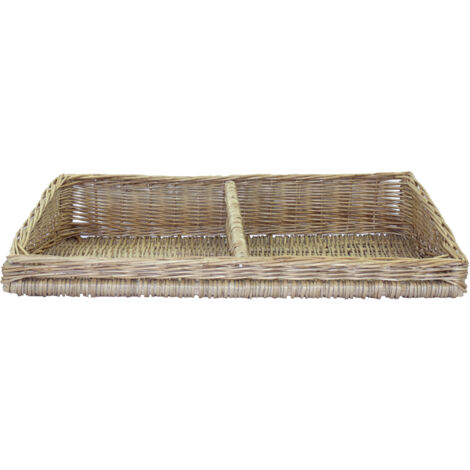 PANIERE OSIER BLANC SAUCISSON 640X400MM-L2G