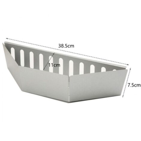 Paniers à charbon de bois pour barbecue – Lot de 2, design zingué résistant, idéal camping et hayon – Dimensions standard