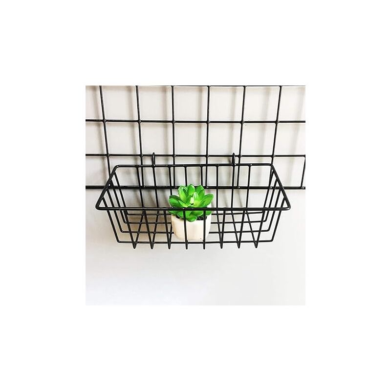 Paniers à étagères en maille métallique Panier mural Organisateur mural