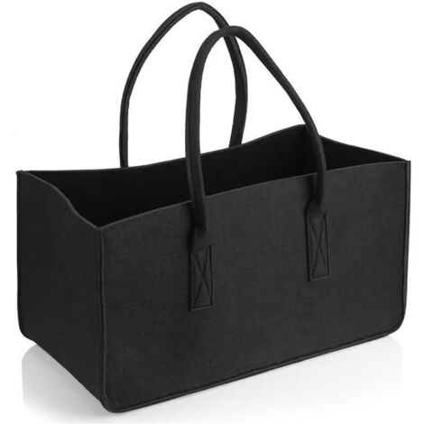 Paniers de rangement, grands sacs à provisions de capacités, paniers de vêtements, paniers à linge avec poignée et sacs de manipulation, adaptés aux courses d'épicerie, durable et pliable,50×25×25cm