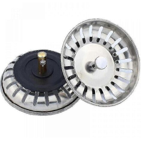 Paniers de rechange pour crépine d'évier Blanco – Lot de 2 filtres en maille d'acier inoxydable pour éviers de cuisine [YJD]
