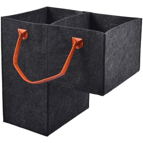Paniers d'escalier pour escaliers en moquette et en bois, panier de rangement pour chaussures et linge, organisateurs de marches avec poignées, paniers d'escalier en osier, paniers à linge