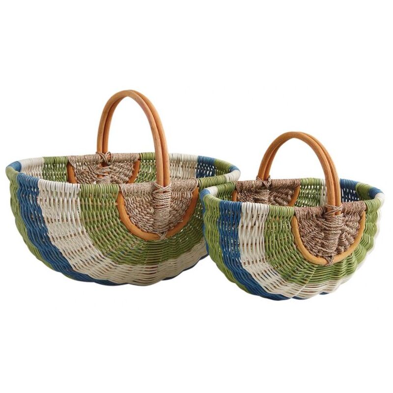 Duo de panier en rotin