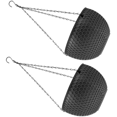 paniers suspendus ronds pour pots de fleurs semicirculaires