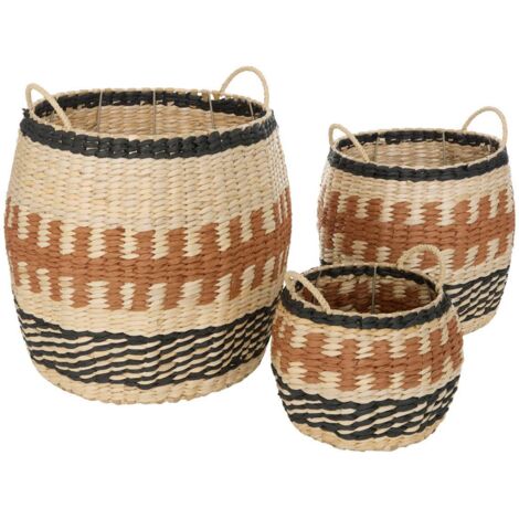Paniers Wonja orange 32x32cm - Atmosphera créateur d'intérieur