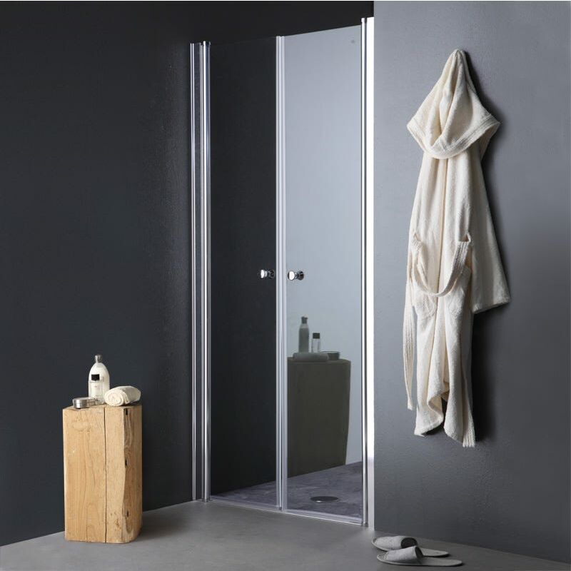 Porte De Douche Anti-Panique De 70 Cm Avec Ouverture Battante Saloon