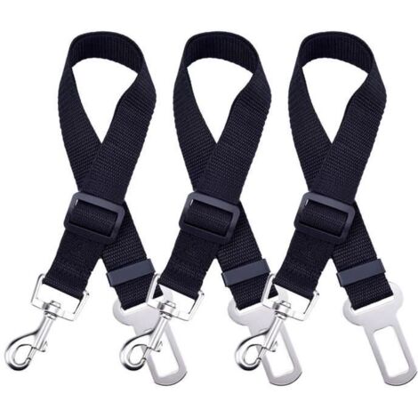 Panlom® 3Pcs Ceinture Sangle de Sécurité Chien Retenue Harnais Réglable pour Voiture Véhicule