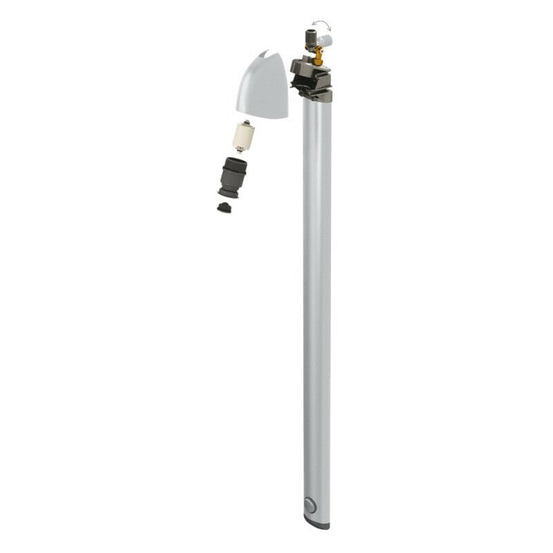 

Panel de ducha DEPORTIVA 2 Retraso de tiempo ~30 seg. de aluminio anodizado M1/2'. - Delabie