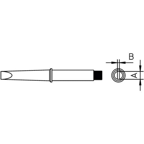 Panne de fer à souder forme de burin, droite Weller 4CT5C6-1 Taille de la panne 3.2 mm 1 pc(s)