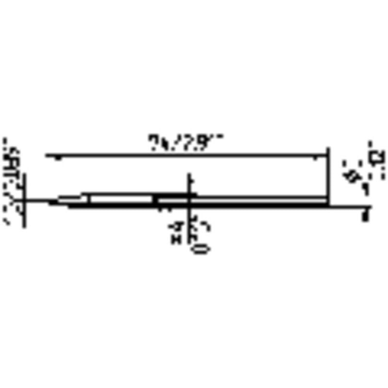Ersa - 212 cd lf Panne de fer à souder forme de burin Taille de la panne 1 mm Contenu 1 pc(s)