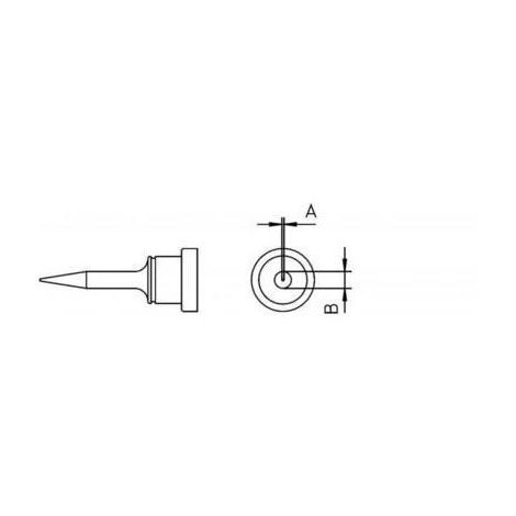 PANNE DE FER À SOUDER WELLER T0054448899 LONGUEUR DE LA PANNE 15 MM 1 PC(S)