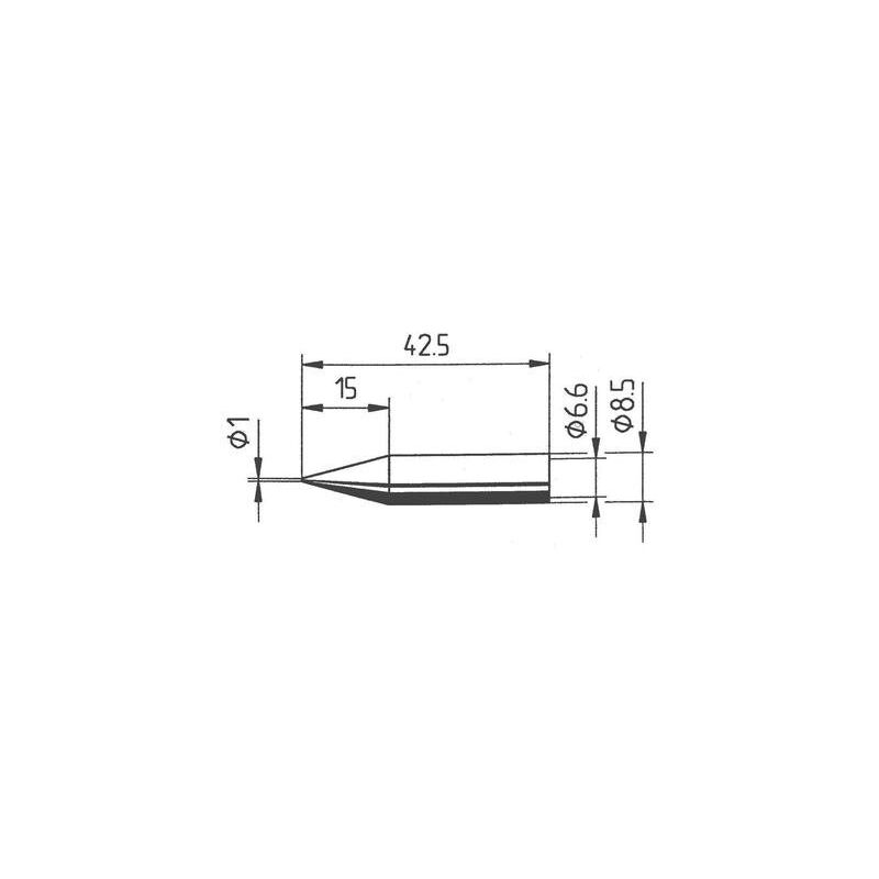 Panne De Fer À Souder Pointue 1 Mm Ersa 842 Bd
