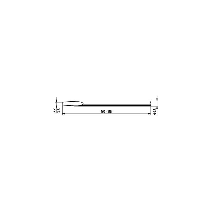 Ersa - 082KD panne de fer à souder forme de burin dur taille de la panne 4.8 mm contenu 1 pc(s) 0082KD