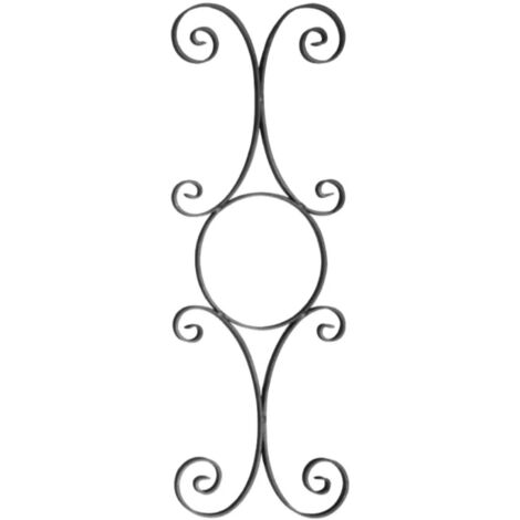 Panneau 4 volutes 720x250mm en plat de 16x4mm