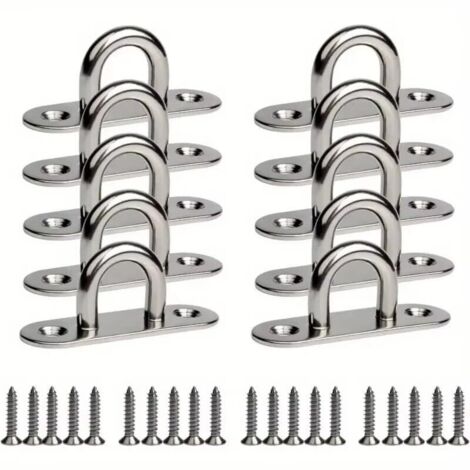 Panneau à anneaux de suspension – 5 mm – Crochet fixe – Convient pour suspendre des chaises suspendues, des parasols, etc.