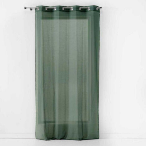 Panneau a oeillets 140 x 240 cm etamine unie etamina Kaki