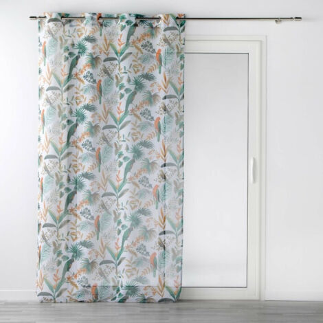 Panneau a oeillets 140 x 240 cm voile sable imprime panis Blanc