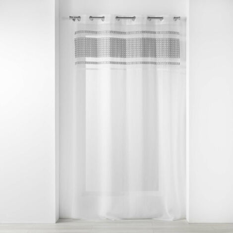 Panneau a oeillets 140 x 240 cm voile sable+top jacquard storia Sans