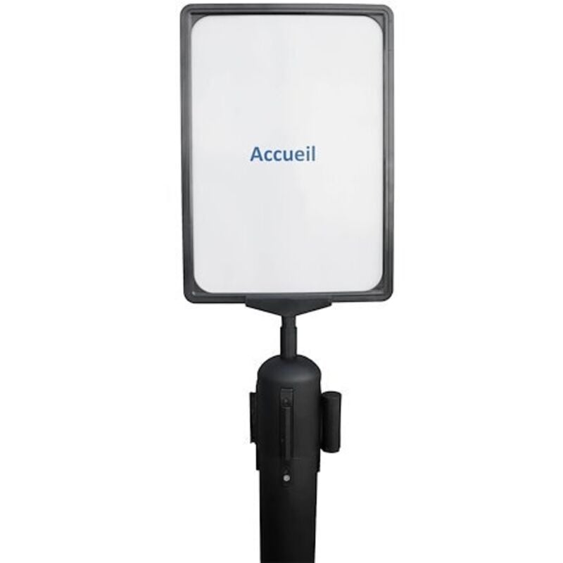 Sans Marque - Panneau A4 Noir pour poteau de guidage - Maxiburo