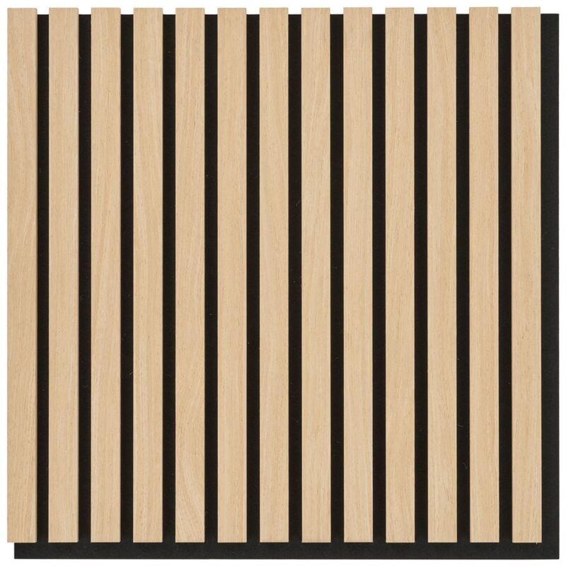 Panneau Acoustique Moody, mdf, Marron, 52x2,2x52 cm