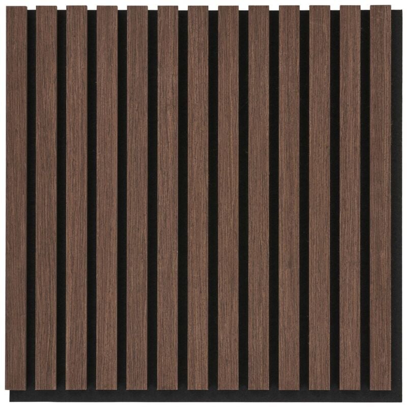 Panneau Acoustique Moody, mdf, Marron, 52x2,2x52 cm