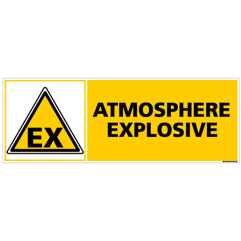Panneau ATMOSPHERE EXPLOSIVE (C0262) - Adhésif - 210 x 75 mm