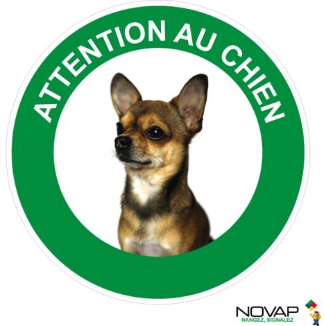 Panneau d'avertissement Chien Mechant - Je Monte La Garde - Plaque  attention au chien - Panneau de sécurité rigide et rond - Diamètre 240 mm -  Plastique PVC de 1 mm : : Bricolage