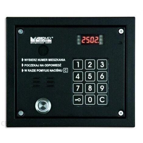 Panneau audio sans nom CP-2503TP - Lecteur de clés Dallas, noir